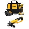 DEWALT 20V MAX Cordless Impact Driver Kit and 4.5 Inch/5 Inch Grinder Bundle, small image number 2