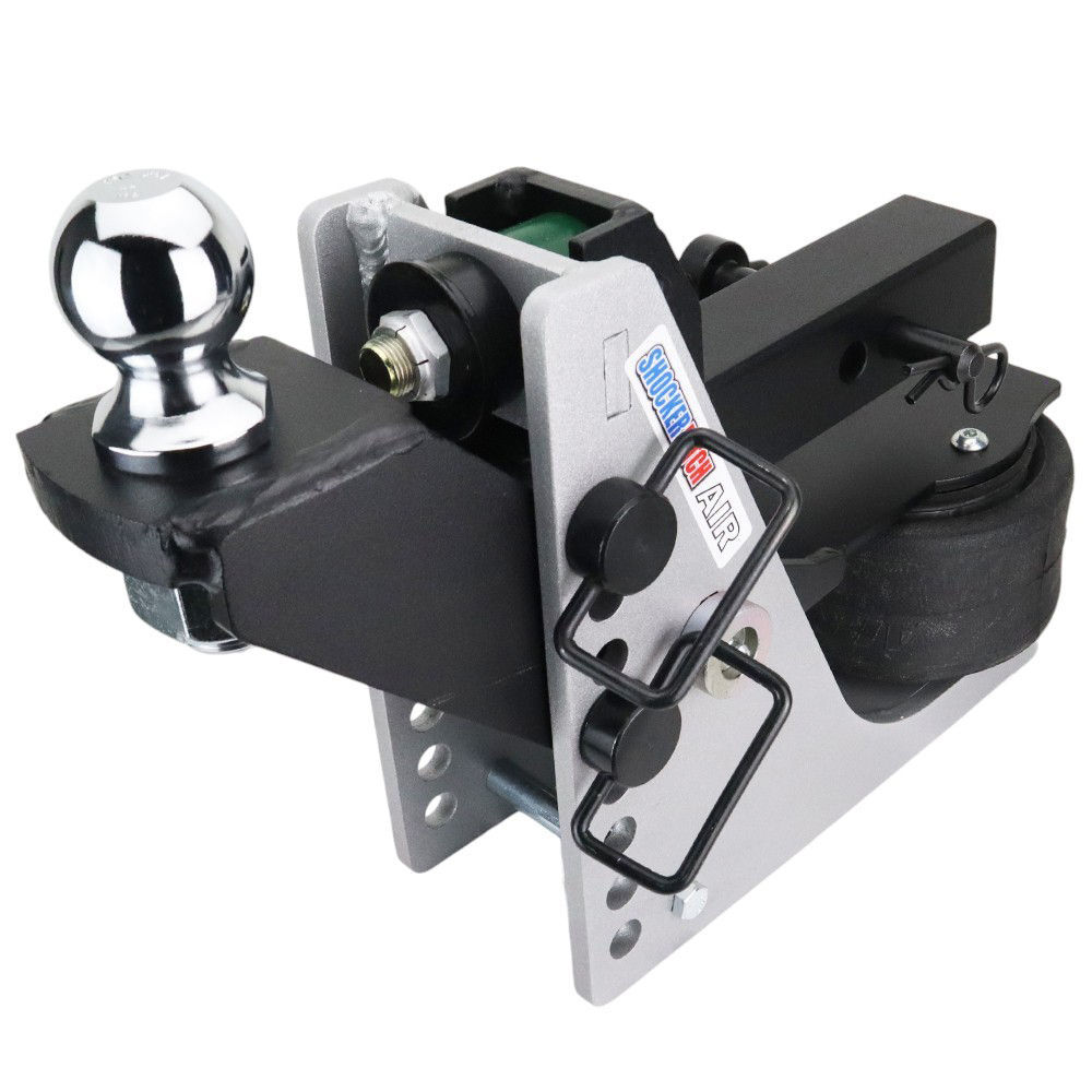 Shocker Hitch Streamline 10K Aluminum 2 Inch Air Receiver Hitch & Raised Ball Mount 2 Inch Hitch Ball, large image number 3