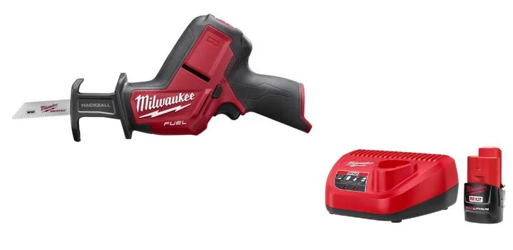Milwaukee M12 Fuel Hackzall Reciprocating Saw with M12 REDLITHIUM 1.5Ah Kit