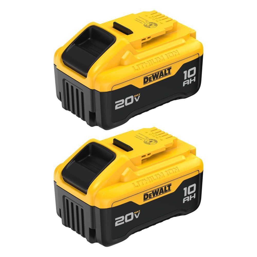 DEWALT 20V MAX 20V 10Ah Lithium Ion Power Tool Battery Pack with Fuel Indicator (2 Pack) – DCB210-2