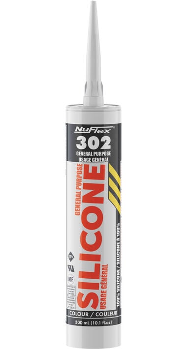 Nuflex 10.1 Oz Clear 83 Ml Squeeze Tube General Purpose Silicone Sealant