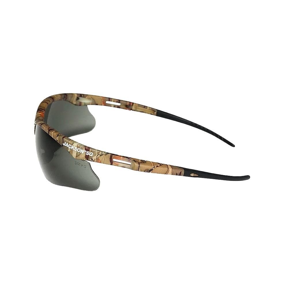 Jackson Safety Glasses Anti Scratch Coating Smoke Lens Camo Frame, large image number 5