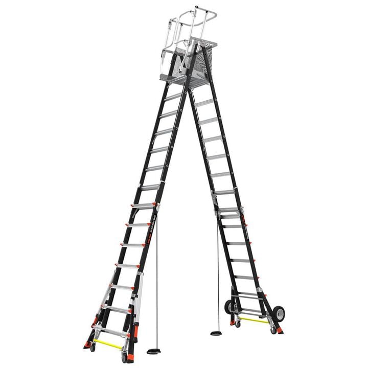 Little Giant Safety Cage Model 8 Ft. to 14 Ft. IAA FG with All Terrain Wheels and Wheel Lift, large image number 7