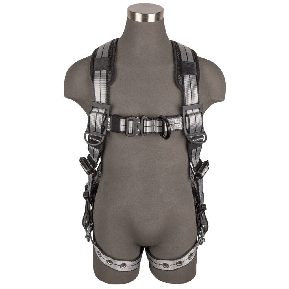 Safewaze PRO+ Slate Full Body Harness: Alu 1D, Alu QC Chest, Alu FD, TB Legs, large image number 1