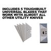 Toughbuilt Scraper Utility Knife with 5 Blades, small