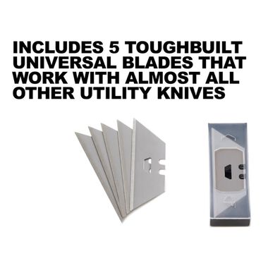Toughbuilt Scraper Utility Knife with 5 Blades, large image number 4