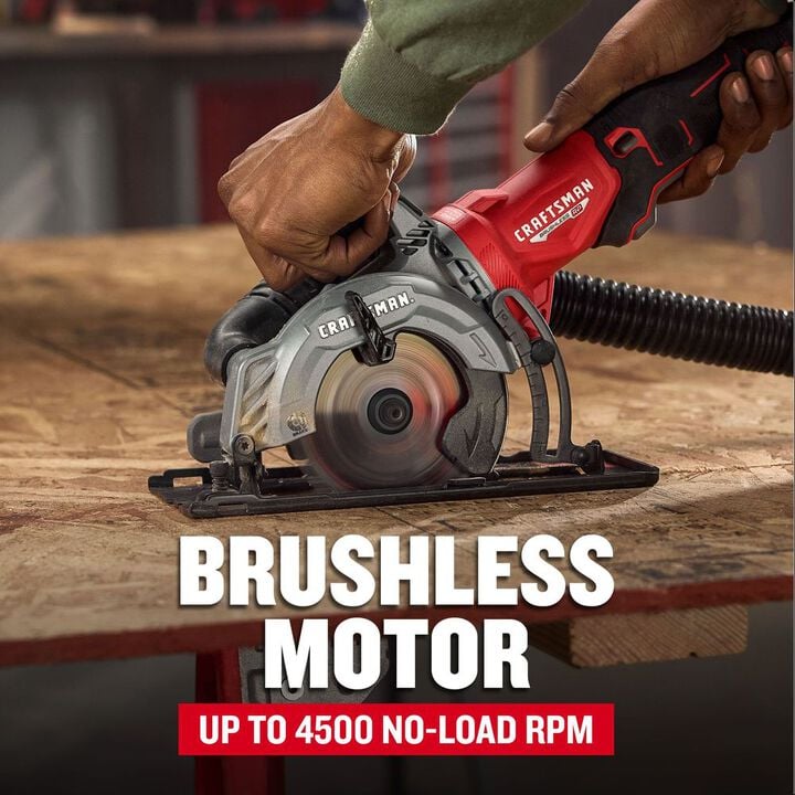 CRAFTSMAN V20 BRUSHLESS RP 4.5 Inch Circular Saw (Bare Tool), large image number 1