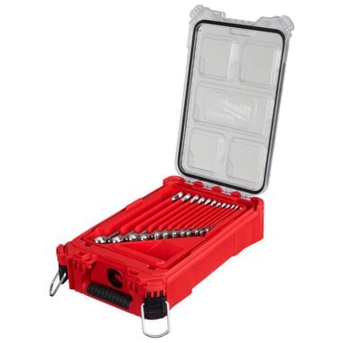 Milwaukee SAE Combination Wrench Set with PACKOUT Compact Organizer 15 Piece