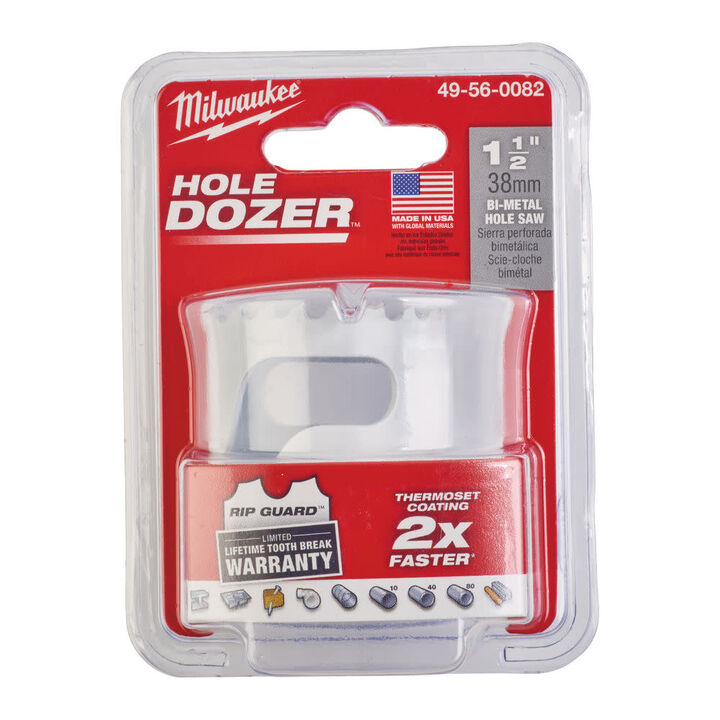 Milwaukee 1-1/2 Inch 3.5 TPI HOLE DOZER Bi-Metal Hole Saw Bundle, 20 Pieces, large image number 1