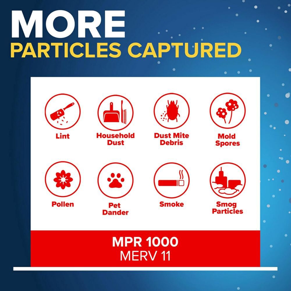3M Filtrete 16 x 24 x 1-Inch 1000 MPR MERV 11 Allergen Defense Furnace Air Filter, 4-Pack, large image number 5