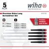 Wiha Precision Slotted and Phillips Screwdriver Set 5 Pieces, small image number 3