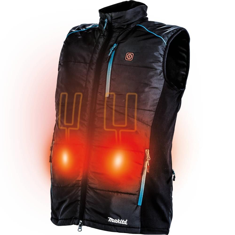 Makita 18V LXT Lithium-Ion Cordless Heated Vest Vest Only (Black Large), large image number 8