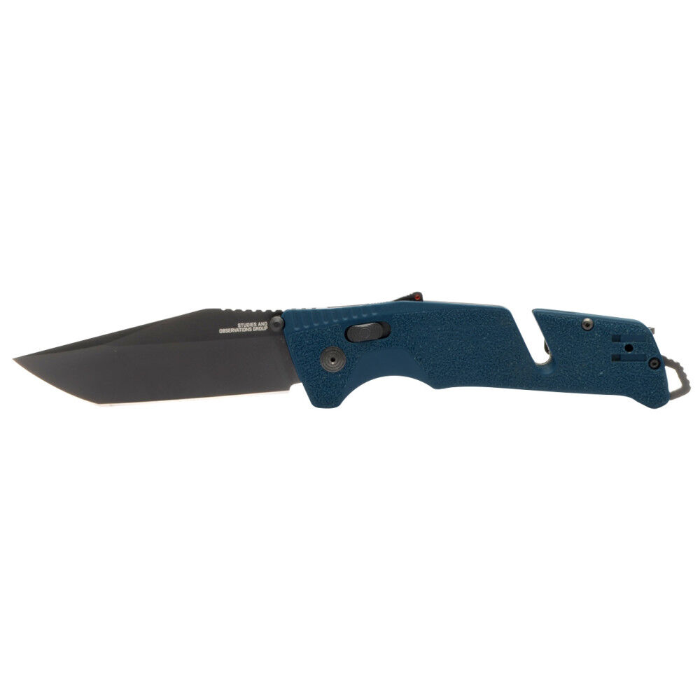 SOG Trident Tanto Pocket Knife Uniform Blue 3.75in Blade, large image number 1