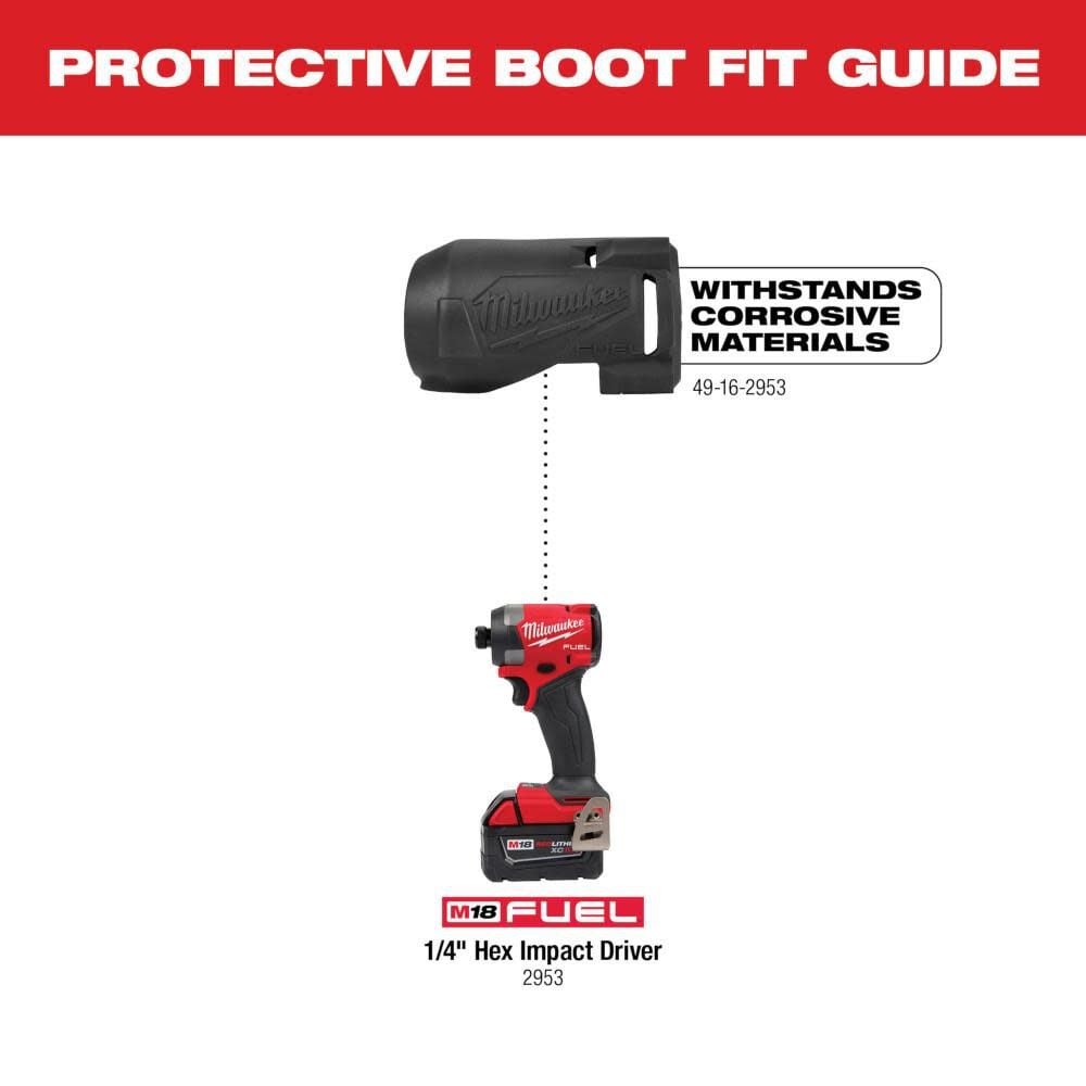 Milwaukee M18 FUEL GEN 4 Impact Driver Protective Boot, large image number 2