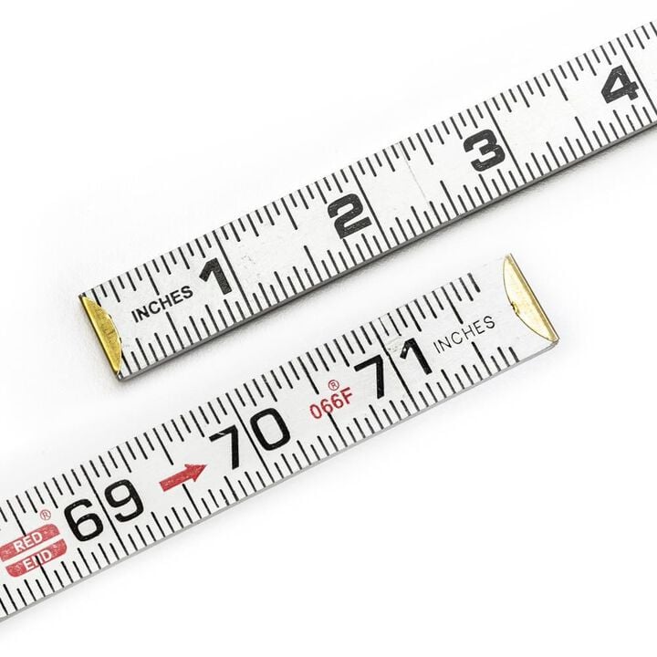 Crescent Lufkin Folding Wood Rule 6 Ft. Red End, large image number 1