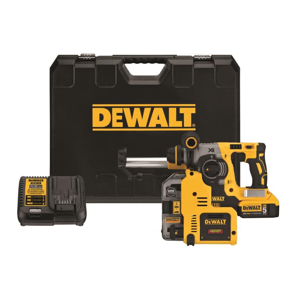 DEWALT 20V MAX 1in Rotary Hammer with Dust Collection Kit, large image number 7