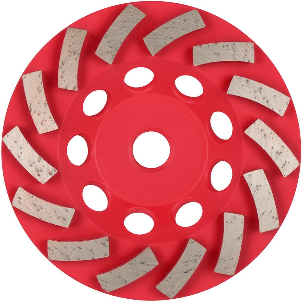 Milwaukee DIAMOND MAX 4 1/2 Inch Single Row Segmented Turbo Rim Diamond Cup Wheel for Concrete Grinding, large image number 1
