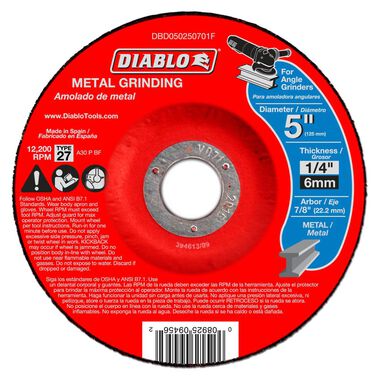 Diablo Tools 14 in. Metal High Speed Cut Off Disc 1 in., large image number 0