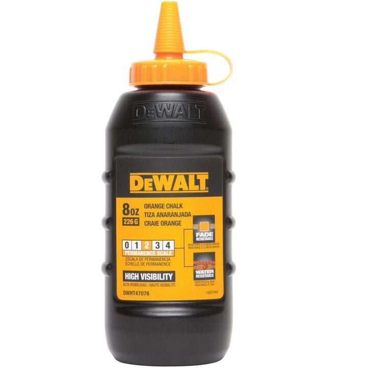 DEWALT 8 oz Chalk - Orange High Visibility