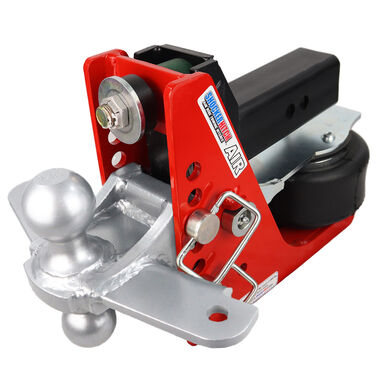 Shocker Hitch 12K 2.5 Inch Air Receiver Hitch & Silver Combo Sway Bar Tab Ball Mount 2 Inch & 2-5/16 Inch Hitch Balls