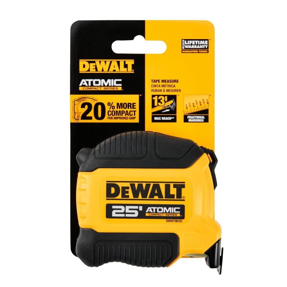 DEWALT ATOMIC Compact Series 25 Feet Tape Measure 2 Pack, large image number 16