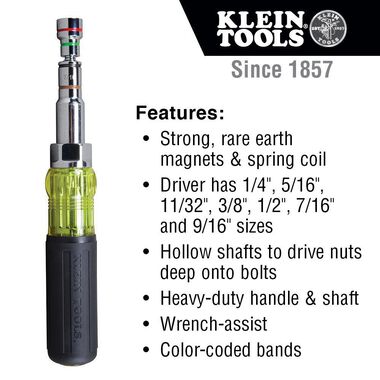 Klein Tools 7-in-1 Nut Driver, large image number 2