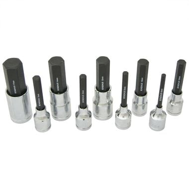 Bondhus 9pc Socket 2In Metric Hex Bit Set