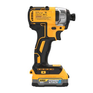 DEWALT 20V MAX 1/4in Impact Driver Kit with POWERSTACK Compact Battery, large image number 6