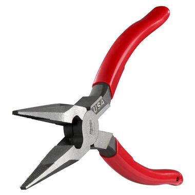Milwaukee 8inch Long Nose Dipped Grip Pliers (USA), large image number 8