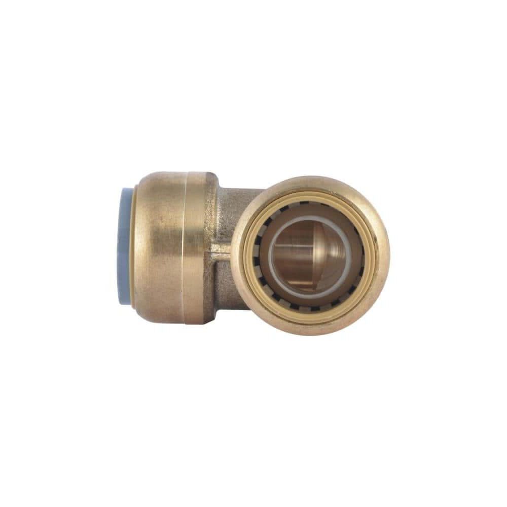 Sharkbite 3/4in PB x 3/4in CTS Brass 90 Deg Transition Elbow, large image number 3