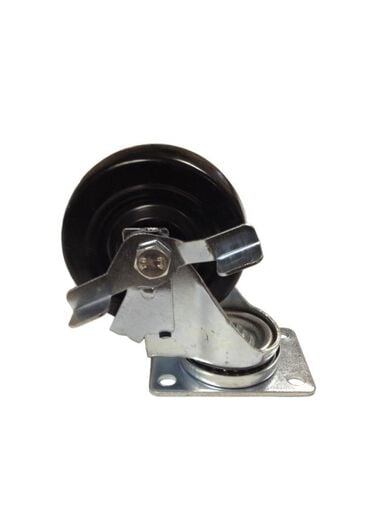 EZ Roll Casters 4 In. Rubber Caster with Brake