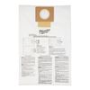 Milwaukee Fleece Dust Bags 6 Gallon 5pk, small image number 2