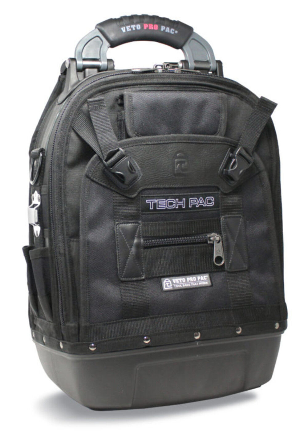 Veto Pro Pac Tech Pac Blackout Large Tool Backpack with Removable Inserts  TECH PAC BLACK (OUT) - Acme Tools