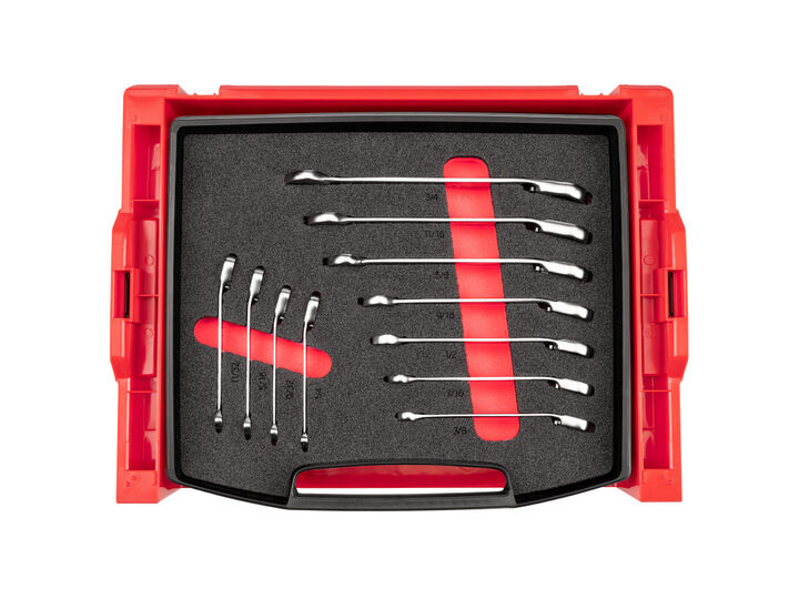 Tekton Ratcheting Combination Wrench Set, Drawer, 11 Piece 1/43/4 Inch, large image number 0