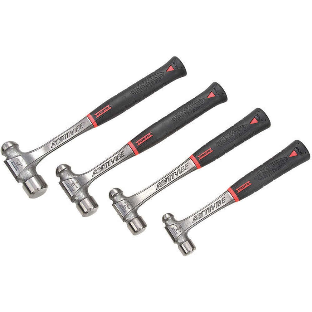 Proto Anti-Vibe Ball Peen Hammer Set 4pc J1304AVPS - Acme Tools