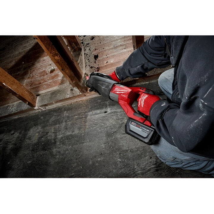 Milwaukee SUPER SAWZALL Reciprocating Saw and M18 Forge XC 18V 8Ah Battery Pack with Fuel Indicator Bundle, large image number 16