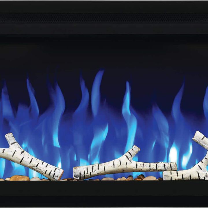 Napoleon Birch Log Kit with Rocks for Entice 72 Inch Electric Fireplace, large image number 1