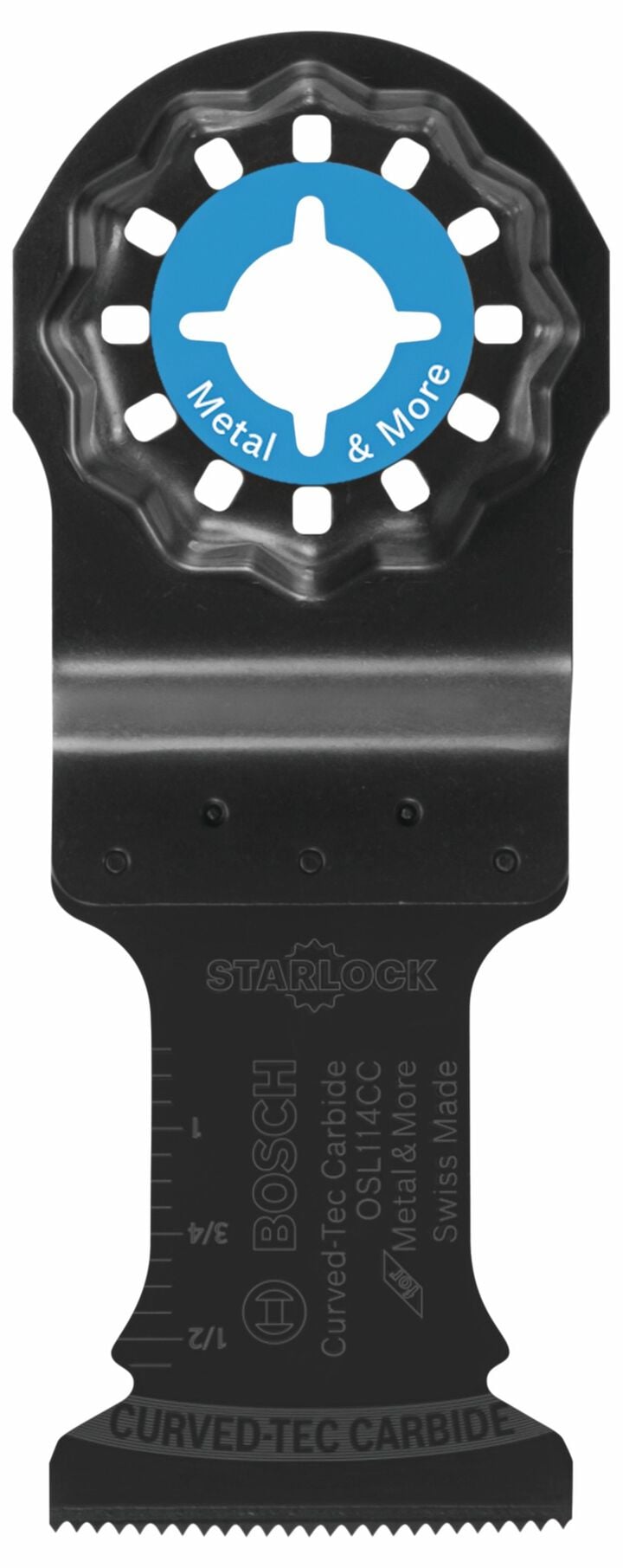 Bosch 1-1/4 Inch Starlock Oscillating Multi-Tool Curved-tec Carbide Extreme Plunge Blade