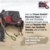 Bubba Rope 3/4 Inch x 20 Ft. Desert Tan Eye Off-Road Jeep Recovery Gear Set, small image number 4