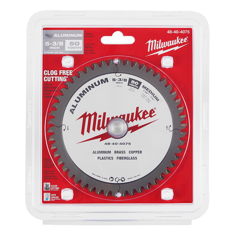Milwaukee Non Ferrous Metal Circular Saw Blade 48 40 4075m910 - Image 6