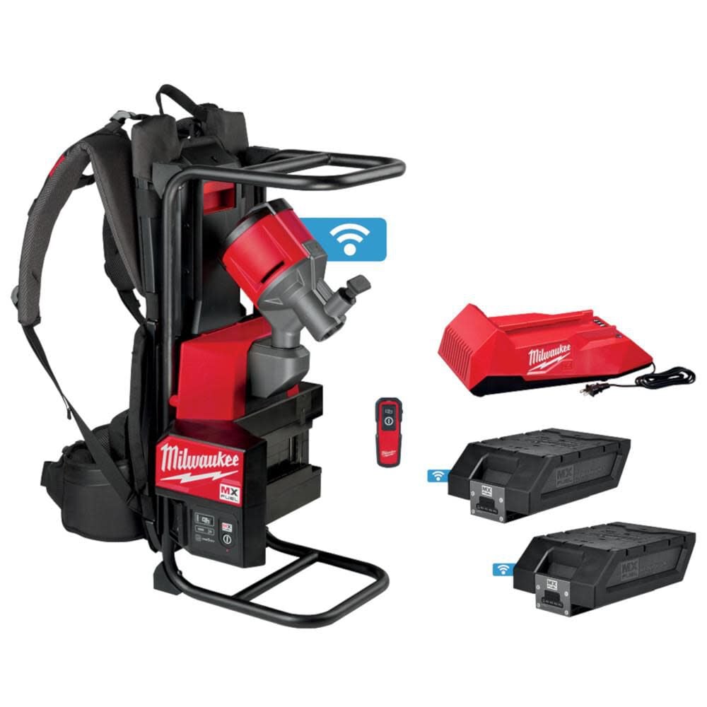 Milwaukee MX FUEL Backpack Concrete Vibrator Kit, large image number 1