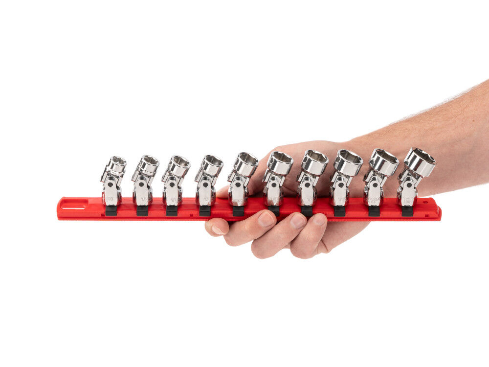 Tekton 3/8 Inch 6 Point Universal Joint Socket Set, 10 Pieces (10-19 mm), large image number 6