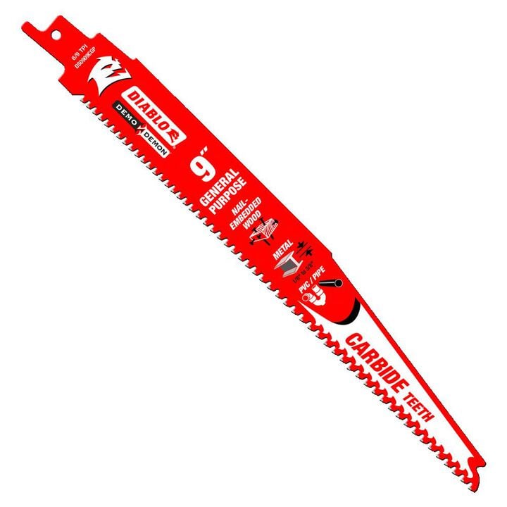 Diablo Tools 9in Demo Demon Carbide General Purpose Recip (10-Pack)