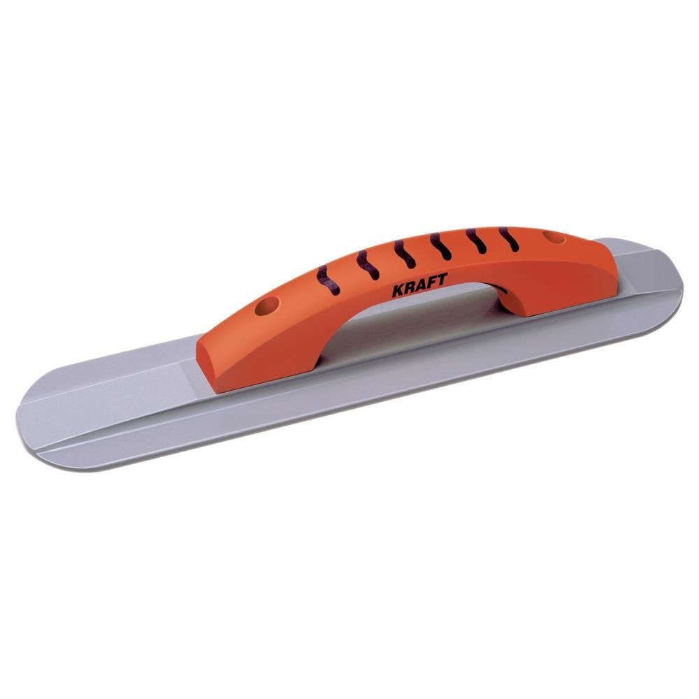 Kraft Tool Co 18 In. x 3-1/4 In. Round End Magnesium Hand Float with ProForm Handle, large image number 1