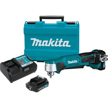 Makita 12V max CXT Lithium-Ion Cordless 3/8 In. Right Angle Drill Kit (2.0Ah)