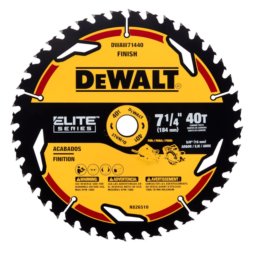 DEWALT Circular Saw Blade 7 1/4in 60T DWAW71460 Acme Tools