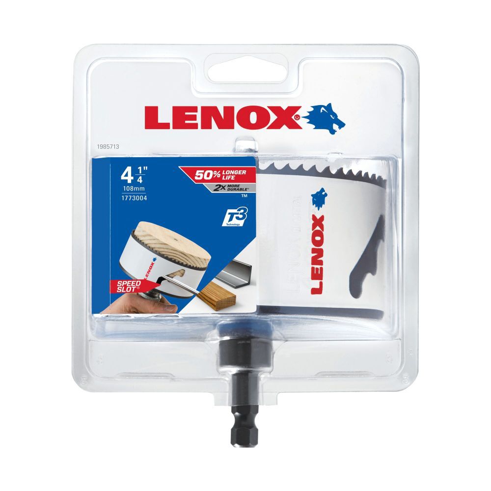 Lenox Bi-Metal Speed Slot Arbored Hole Saw With T3 Technology, 4-1/4 Inch, large image number 8