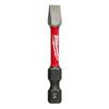 Milwaukee SHOCKWAVE 2 in. Impact Slotted 1/4 in. Power Bit, small
