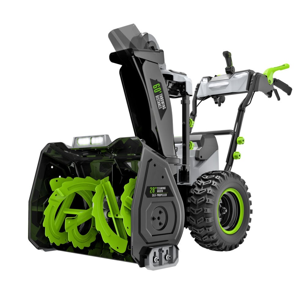 EGO 28 in Snow Blower Kit SelfPropelled 2Stage with Two 12Ah