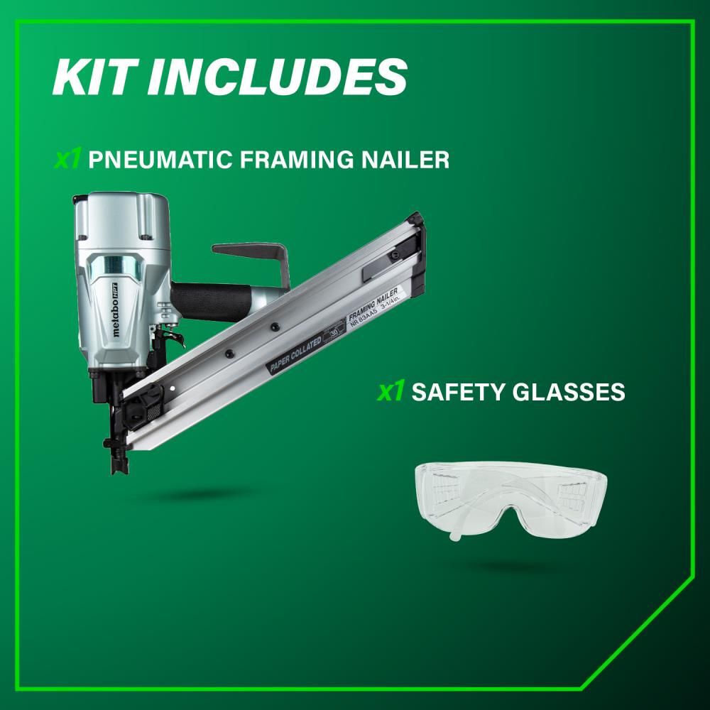 Metabo HPT 3-1/4in Clipped Head Paper Collated Framing Nailer, large image number 6
